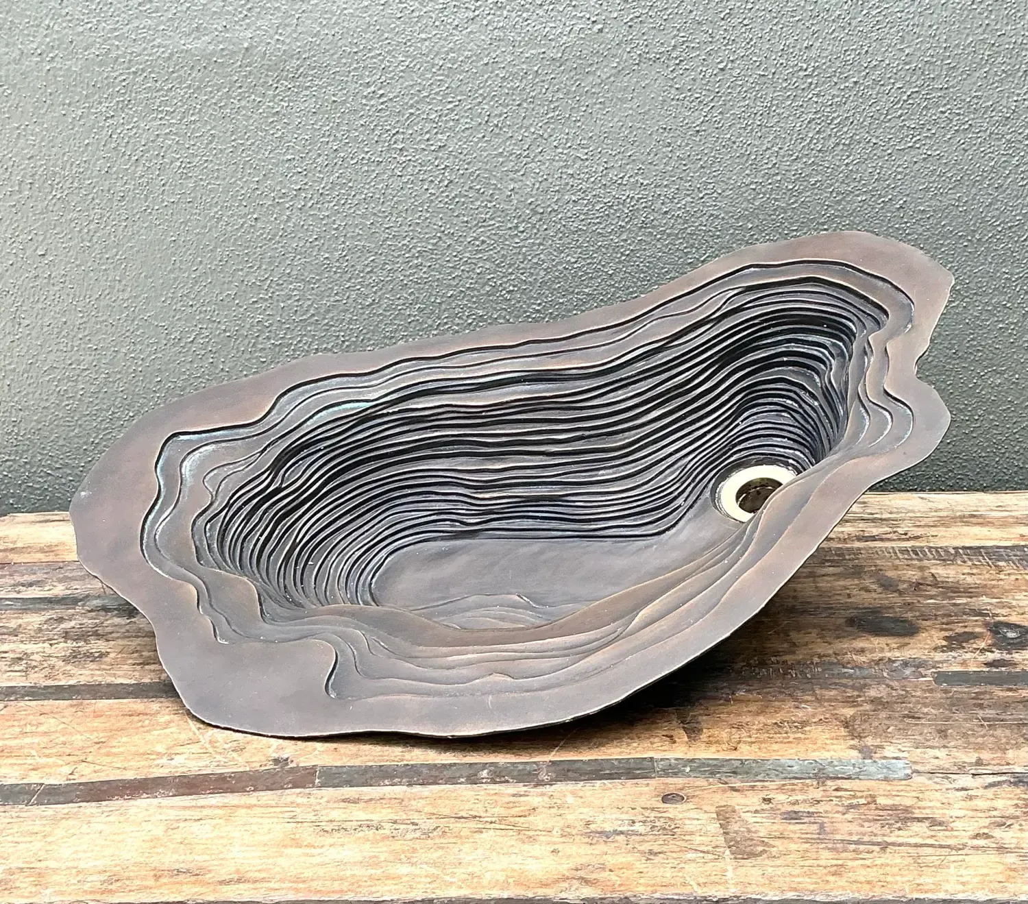 Vintage Patinated Bronze Sink — additional photo 8