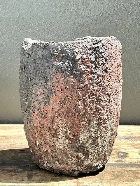 Vintage Patinated Lava Glaze Planter — additional photo 2