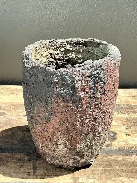 Vintage Patinated Lava Glaze Planter — additional photo 7