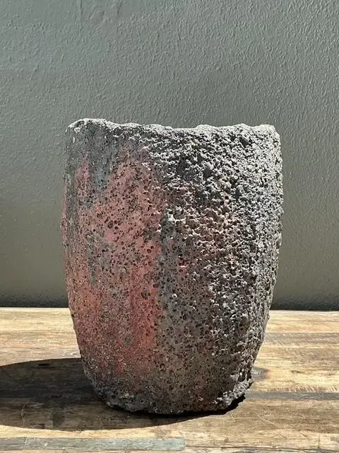 Vintage Patinated Lava Glaze Planter — additional photo 8