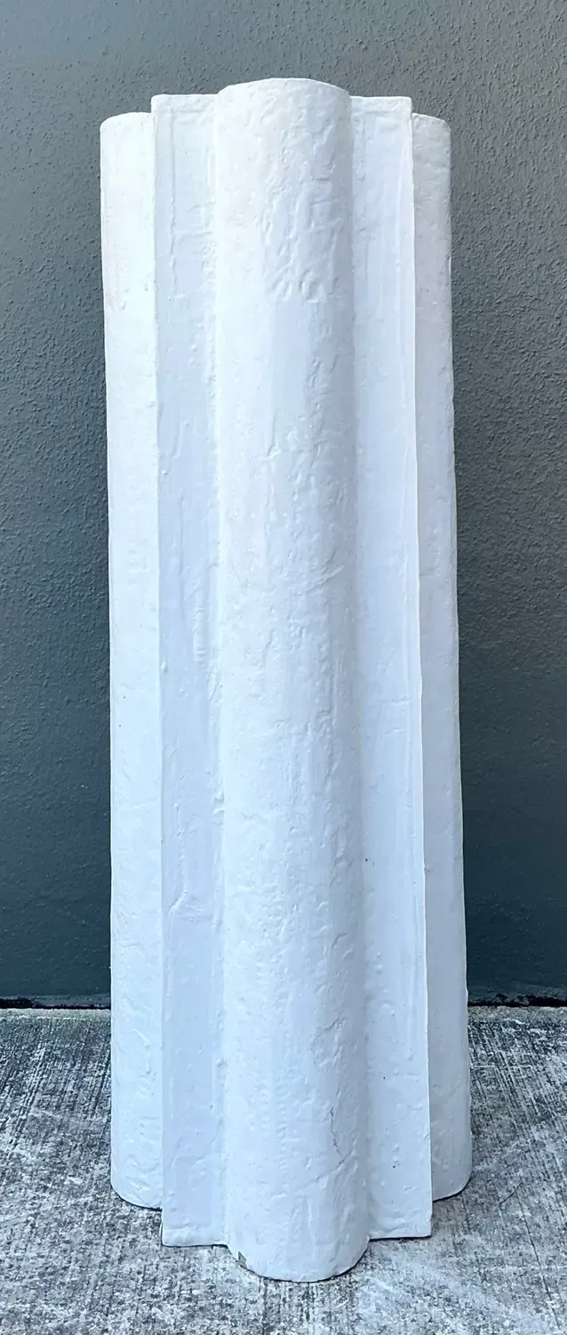 Vintage Plaster Clover Leaf Pedestal — additional photo 3