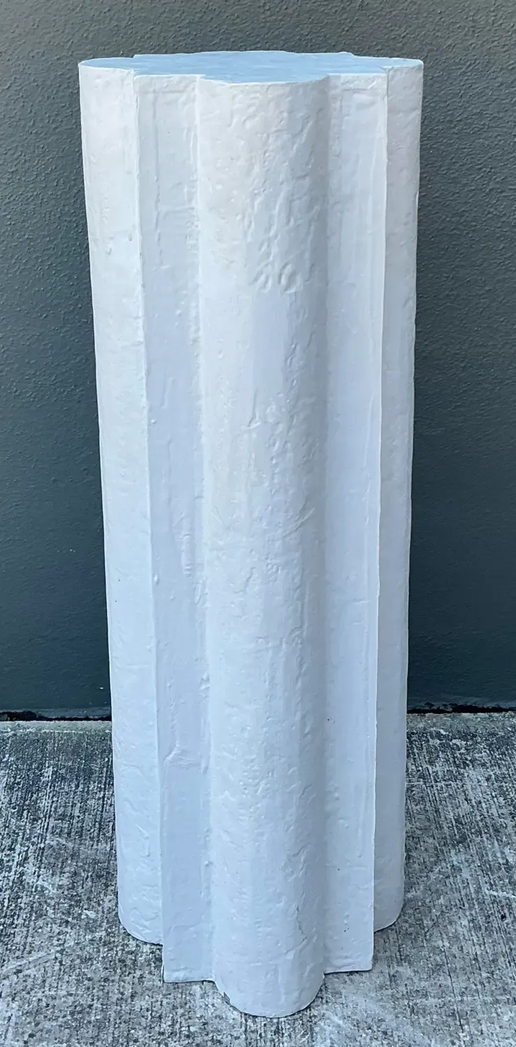 Vintage Plaster Clover Leaf Pedestal — additional photo 4