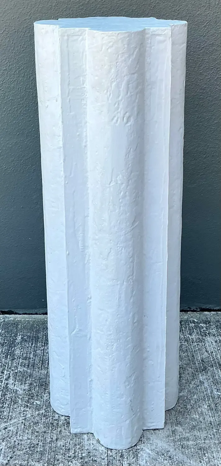 Vintage Plaster Clover Leaf Pedestal — additional photo 5
