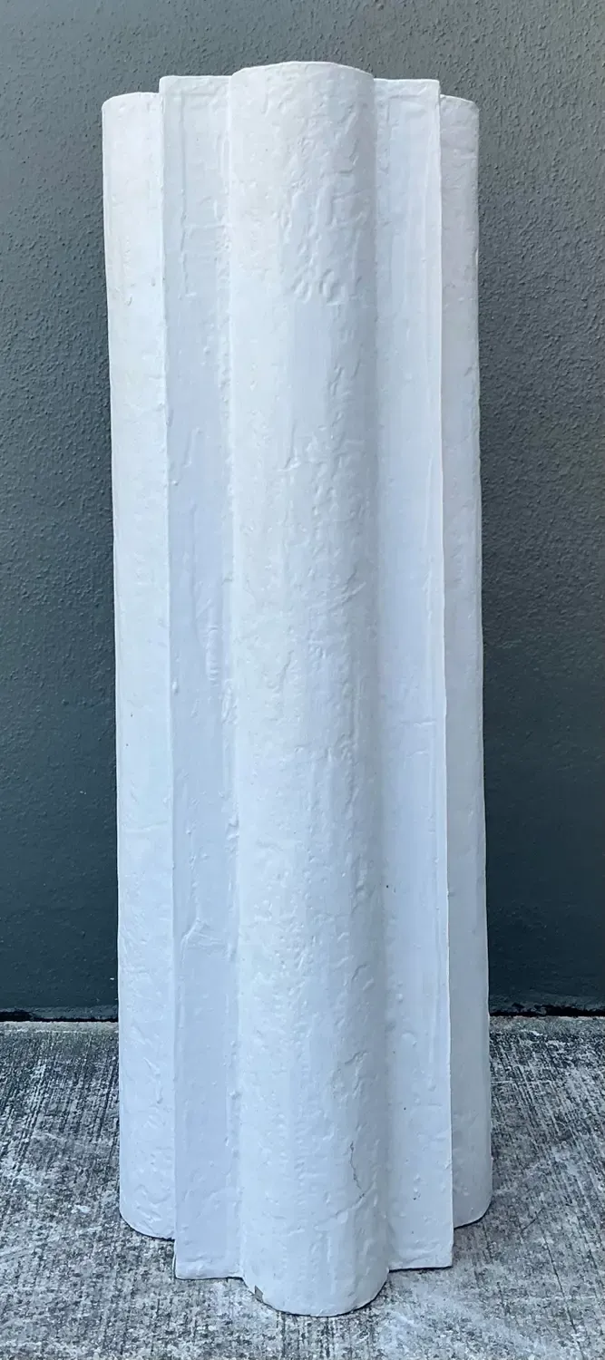 Vintage Plaster Clover Leaf Pedestal — additional photo 6
