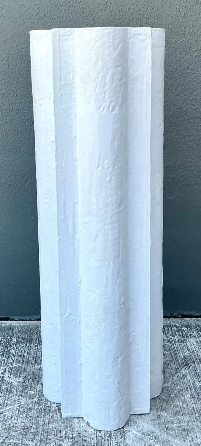Vintage Plaster Clover Leaf Pedestal — additional photo 7