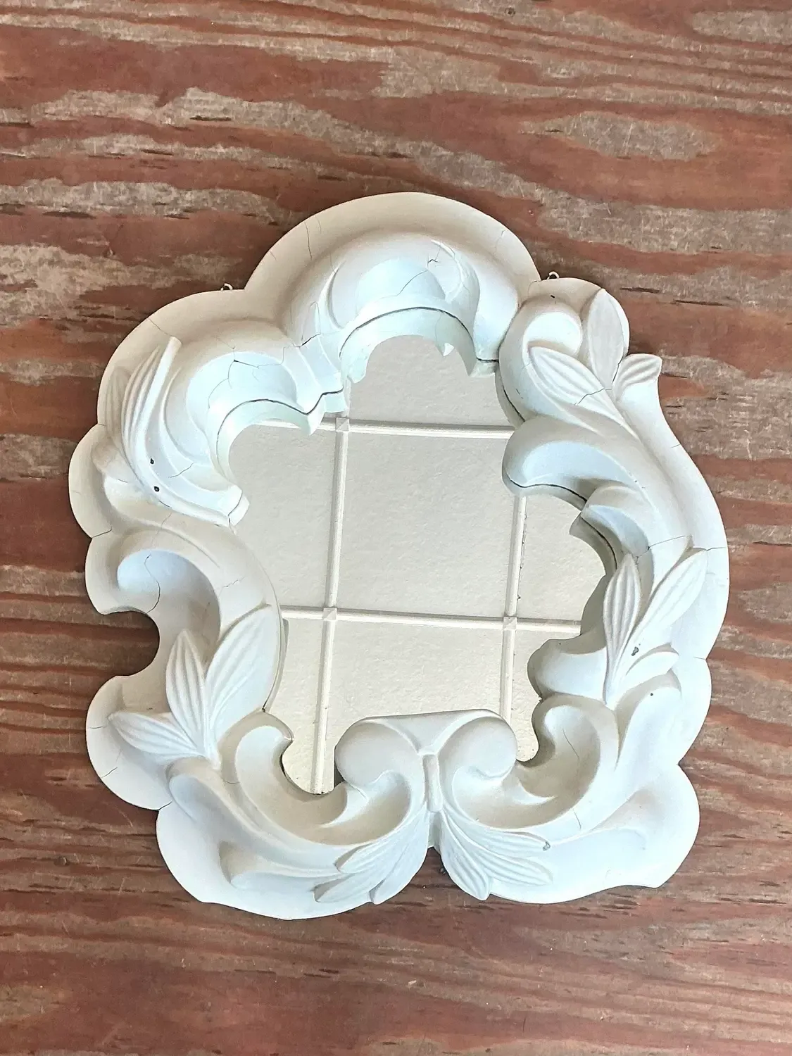 Vintage Plaster Molded Mirror After Serge Roche — additional photo 1