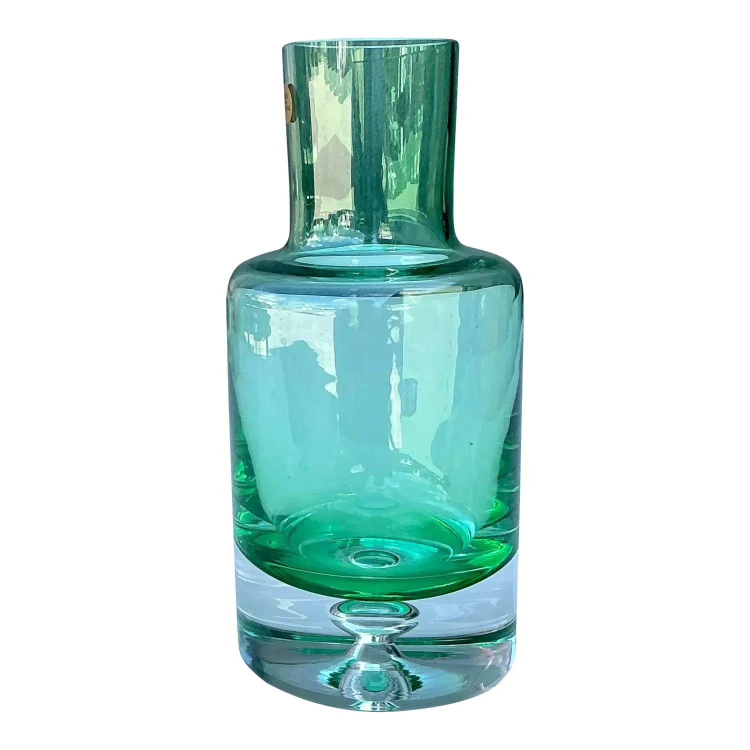 Vintage Polish Blown Glass Vase — additional photo 2