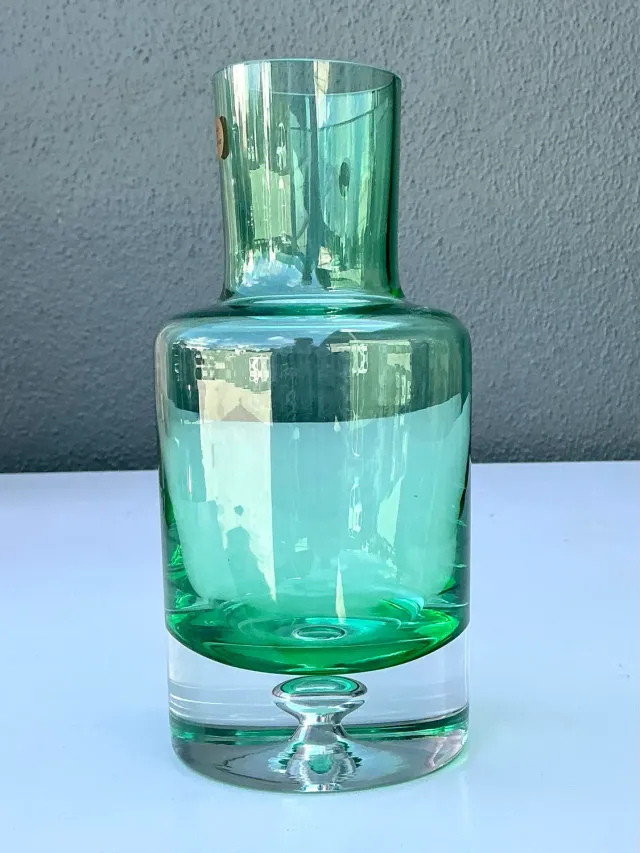 Vintage Polish Blown Glass Vase — additional photo 5