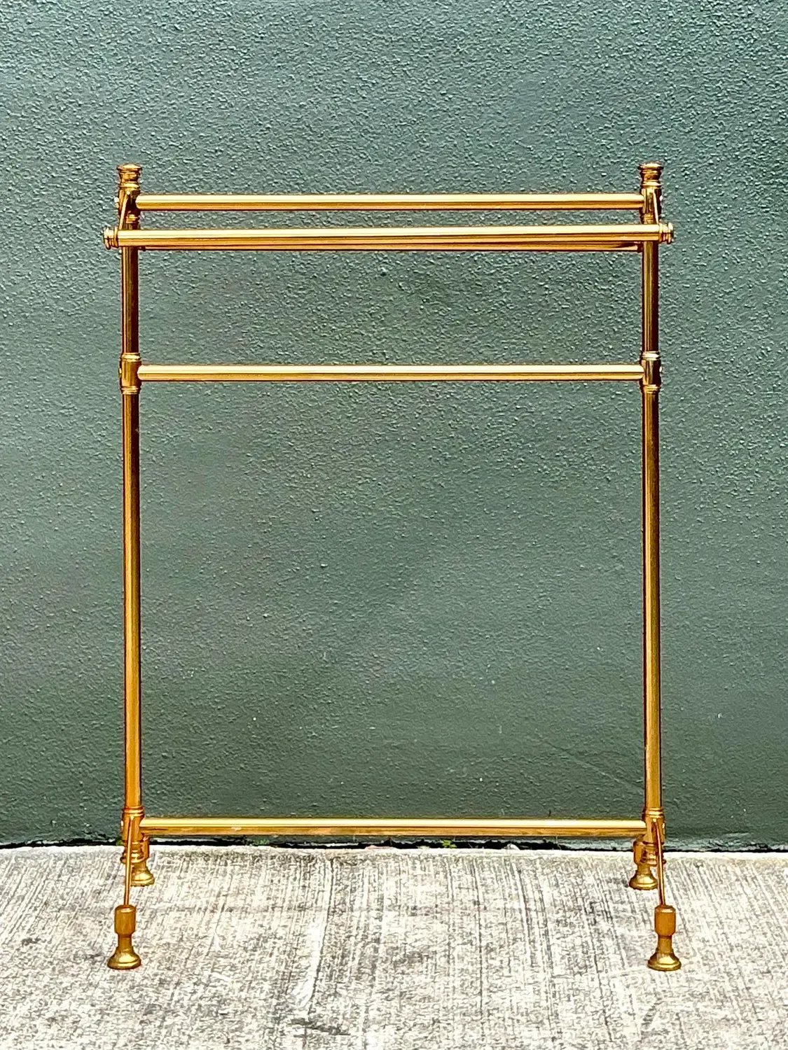 Vintage Polished Brass Blanket Rail — additional photo 2