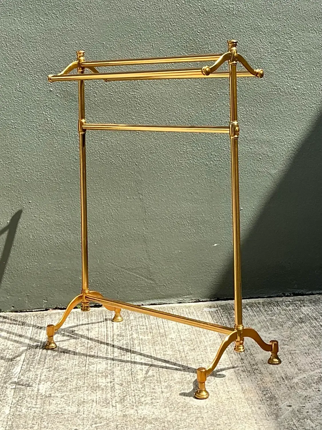 Vintage Polished Brass Blanket Rail — additional photo 4