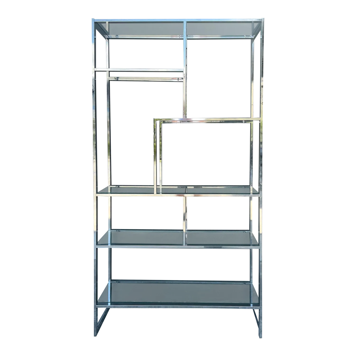 Vintage Polished Chrome Etagere After Milo Baughman — additional photo 2