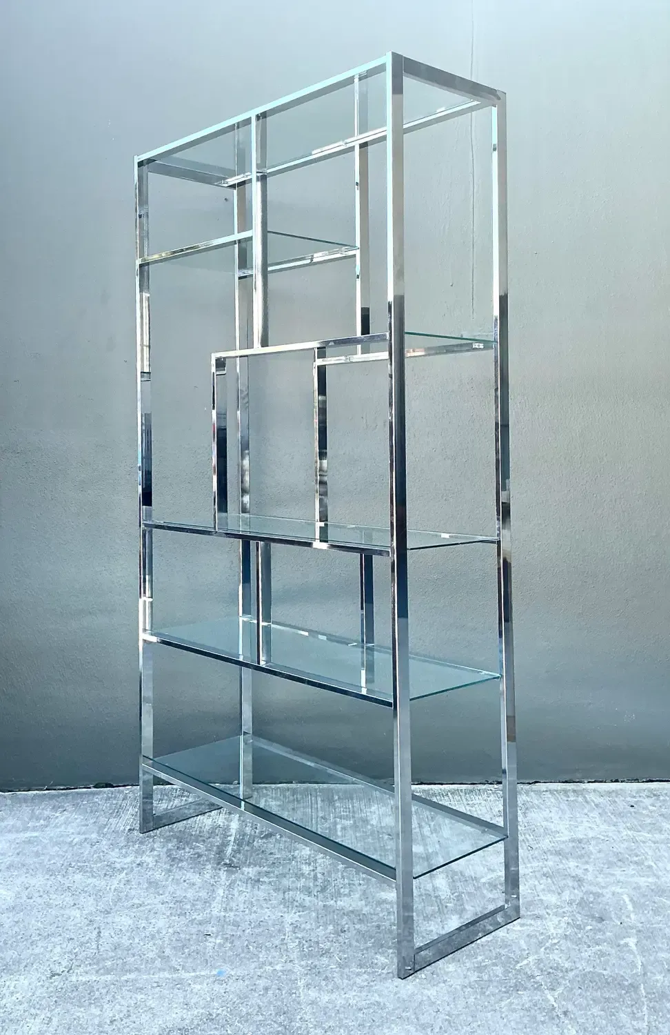 Vintage Polished Chrome Etagere After Milo Baughman — additional photo 5