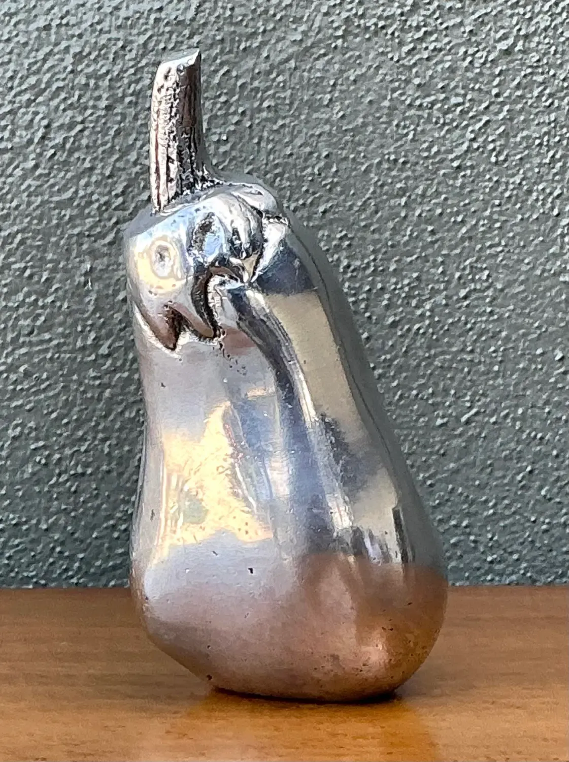Vintage Polished Metal Eggplant — additional photo 2