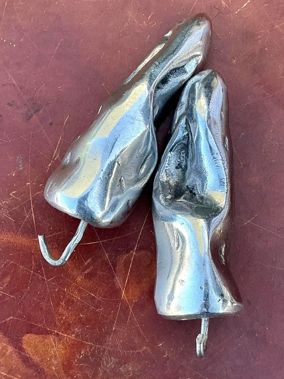 Vintage Polished Metal Jalapeño Peppers - A Pair — additional photo 5
