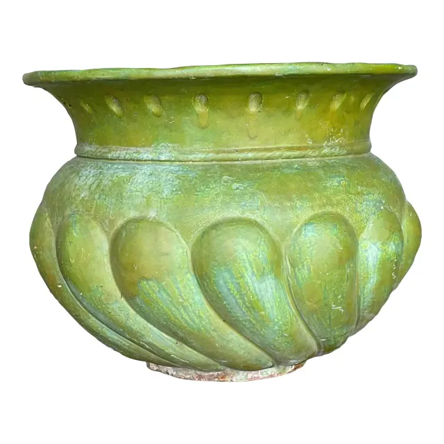 Vintage Pooh Painted Terra Cotta Planter — additional photo 1