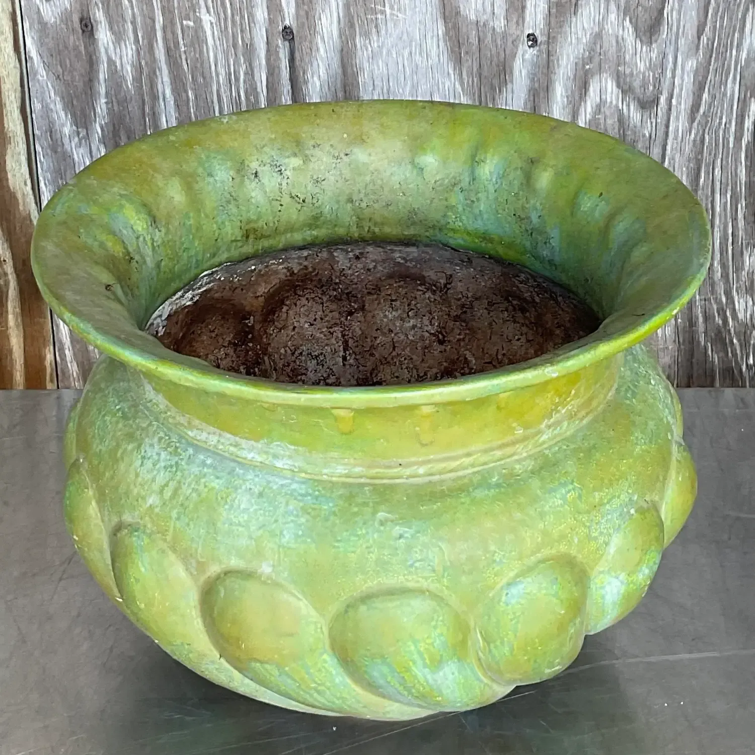 Vintage Pooh Painted Terra Cotta Planter — additional photo 5