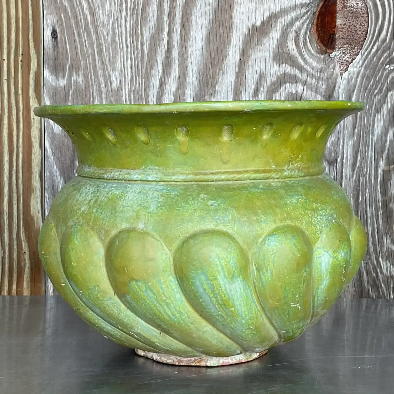 Vintage Pooh Painted Terra Cotta Planter — additional photo 6