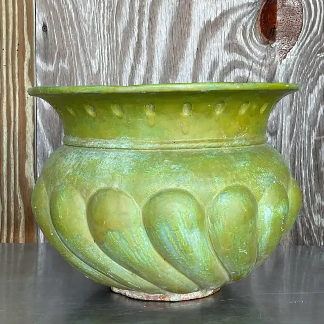 Vintage Pooh Painted Terra Cotta Planter — additional photo 6