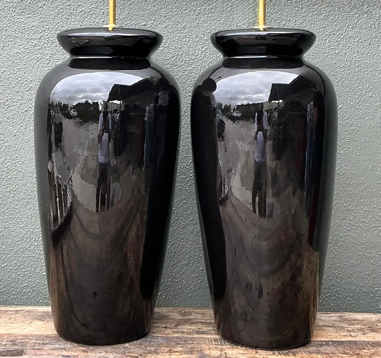 Vintage Postmodern Ceramic Lamps - A Pair — additional photo 3