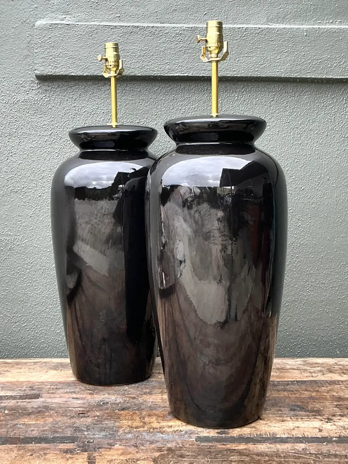 Vintage Postmodern Ceramic Lamps - A Pair — additional photo 5