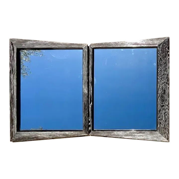 Vintage PostModern Cerused Bow Tie Mirrors - Set of 2 — additional photo 2