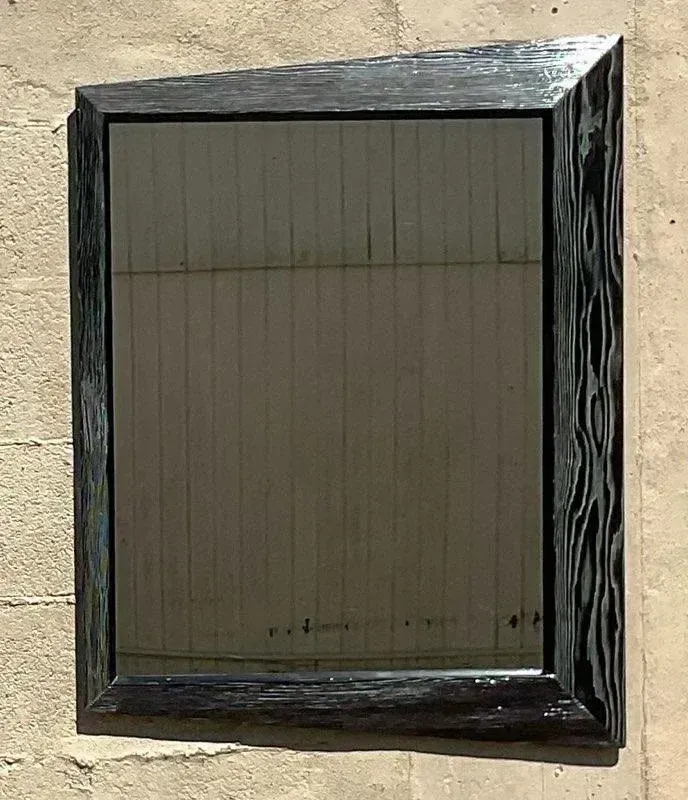 Vintage PostModern Cerused Bow Tie Mirrors - Set of 2 — additional photo 7