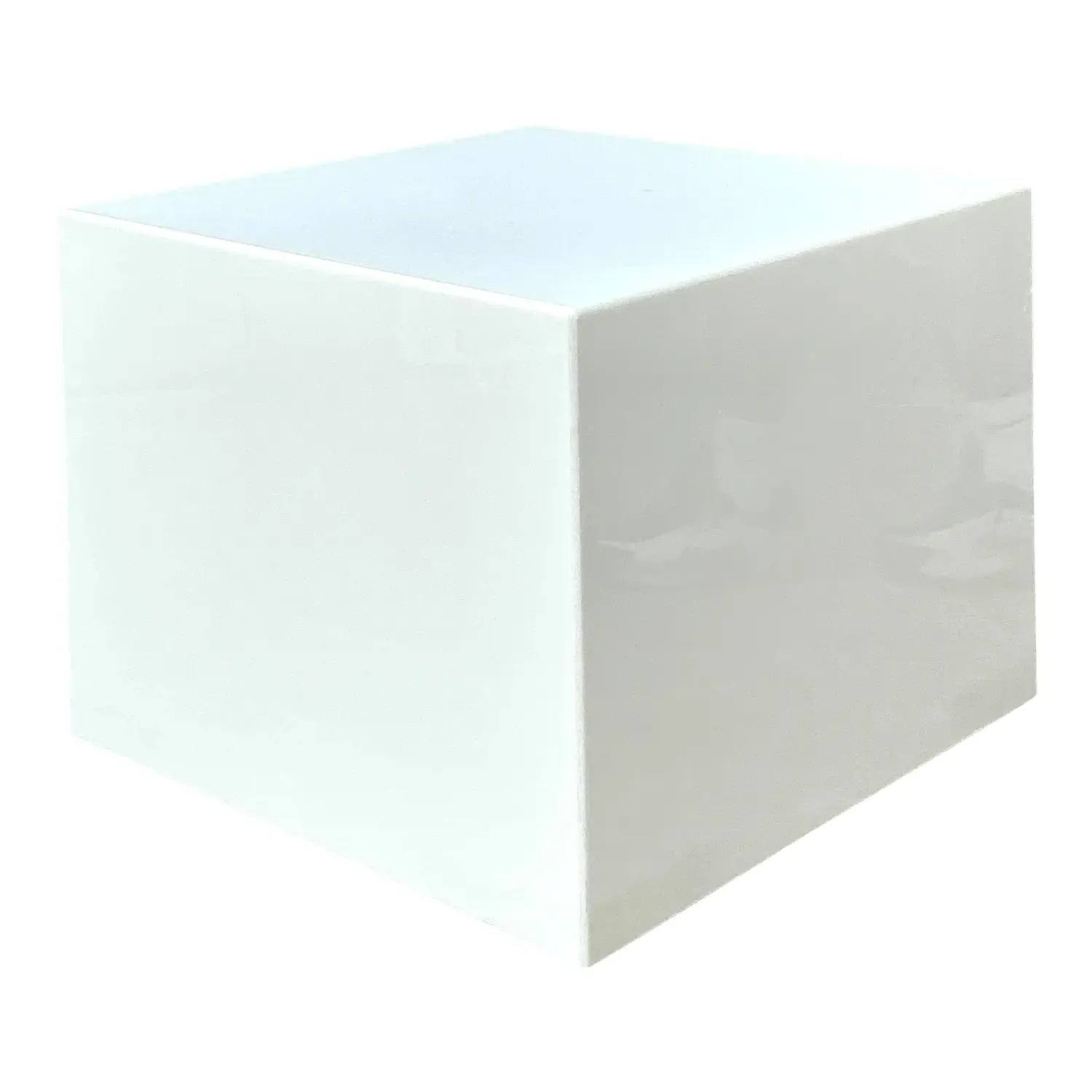 Vintage Postmodern Lucite Box Side Table — additional photo 1