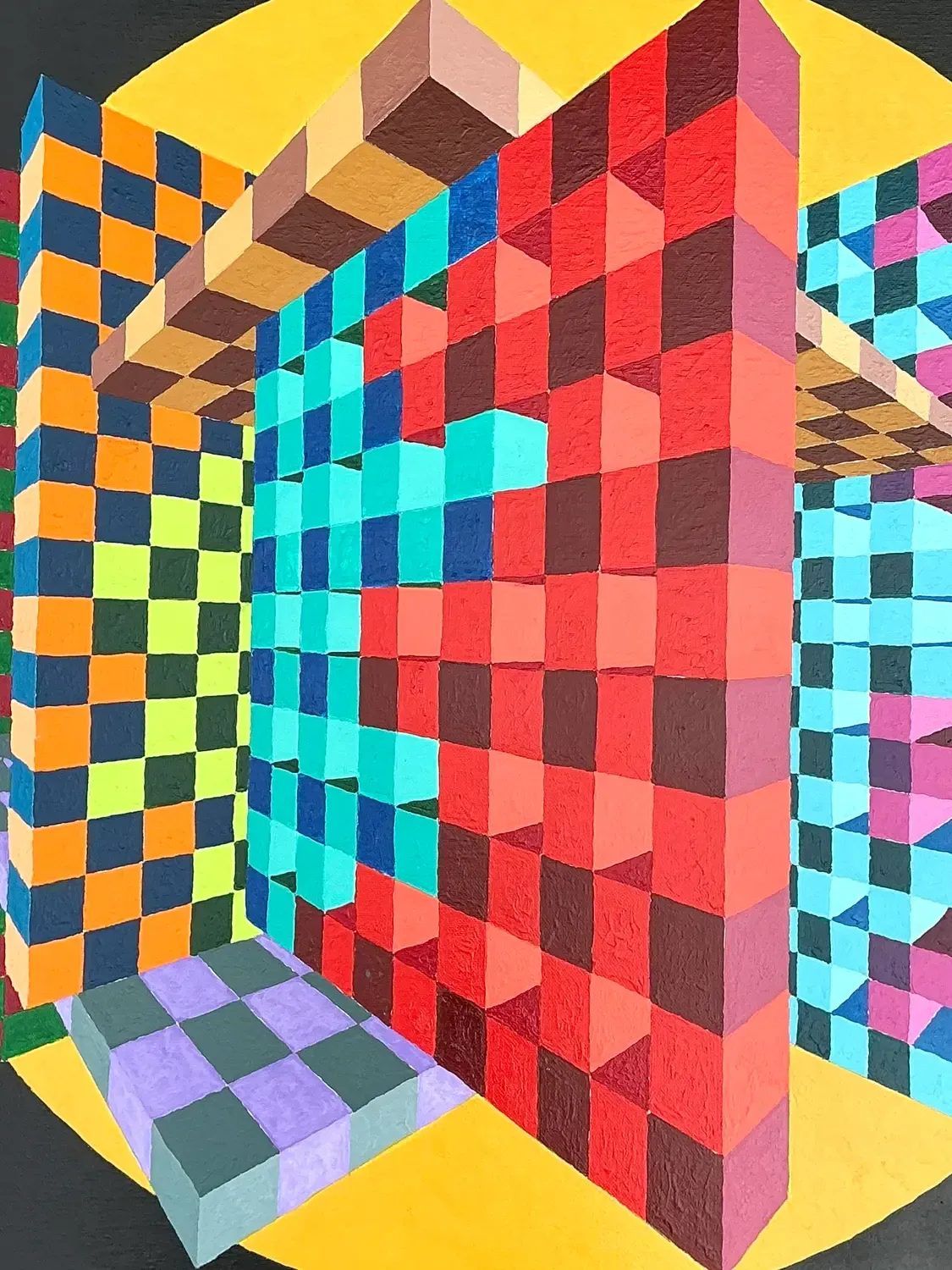 Vintage Postmodern Original Oil Painting on Canvas — additional photo 7