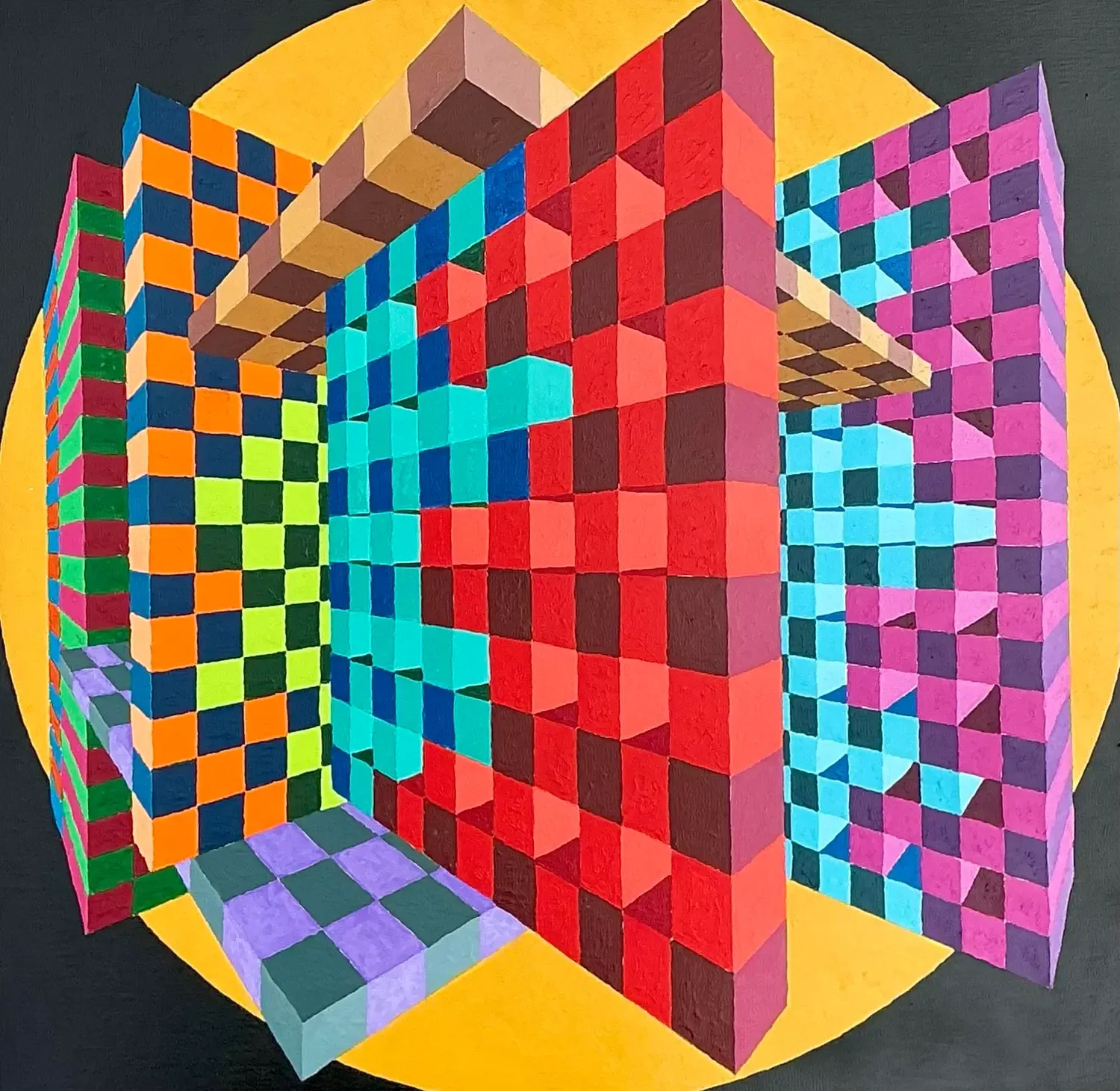 Vintage Postmodern Original Oil Painting on Canvas — additional photo 8