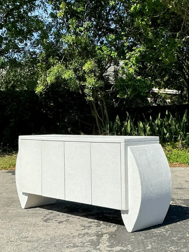 Vintage Postmodern Plaster Credenza — additional photo 3