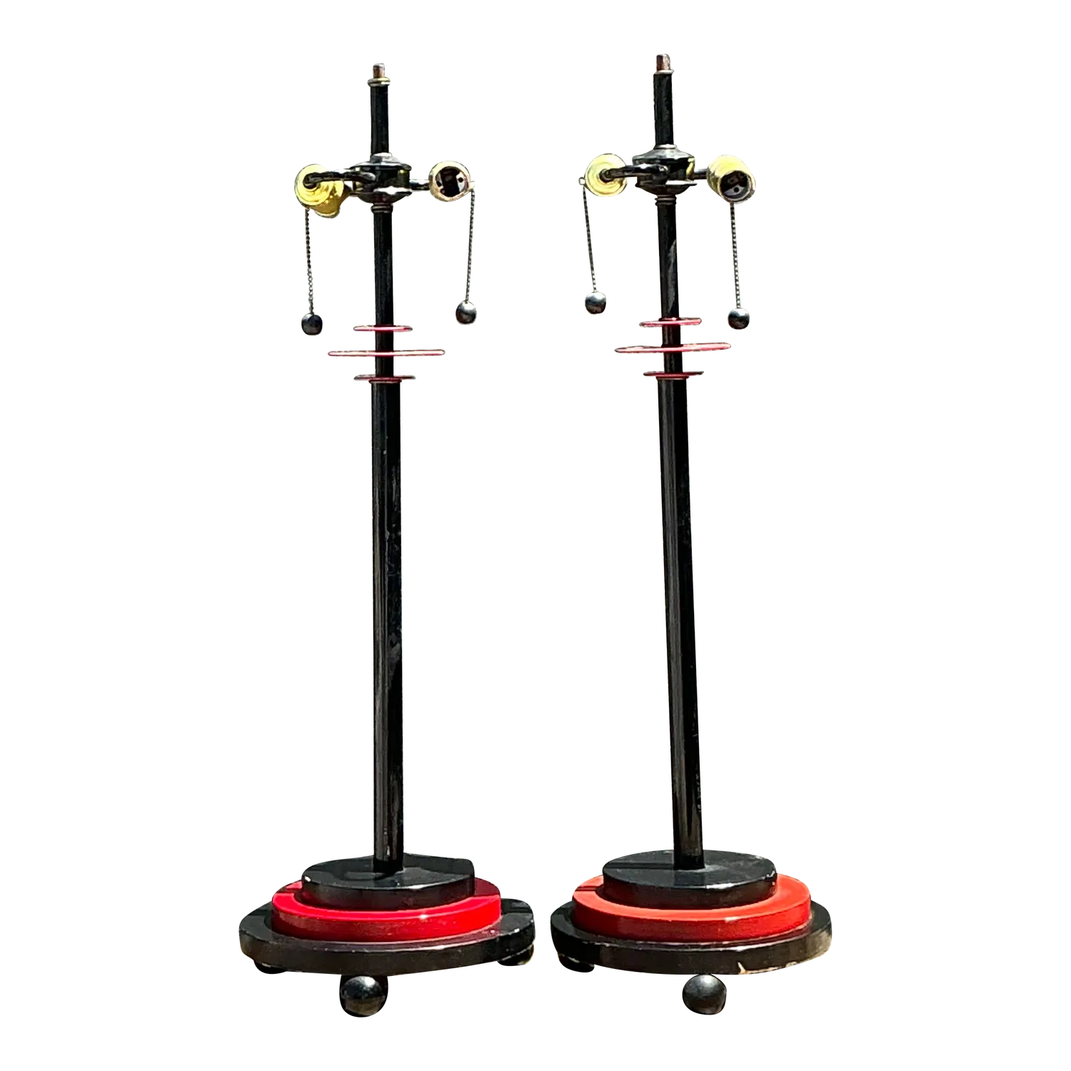 Vintage Postmodern Stacked Disc Lamps - A Pair — additional photo 7