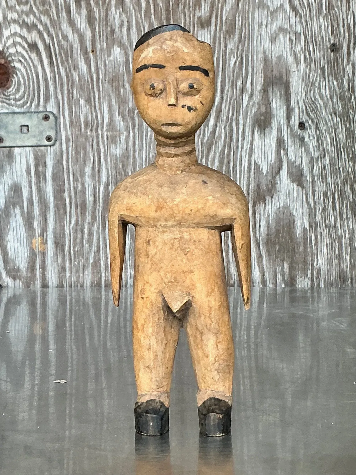 Vintage Primitive Carved Wooden Figure — additional photo 3