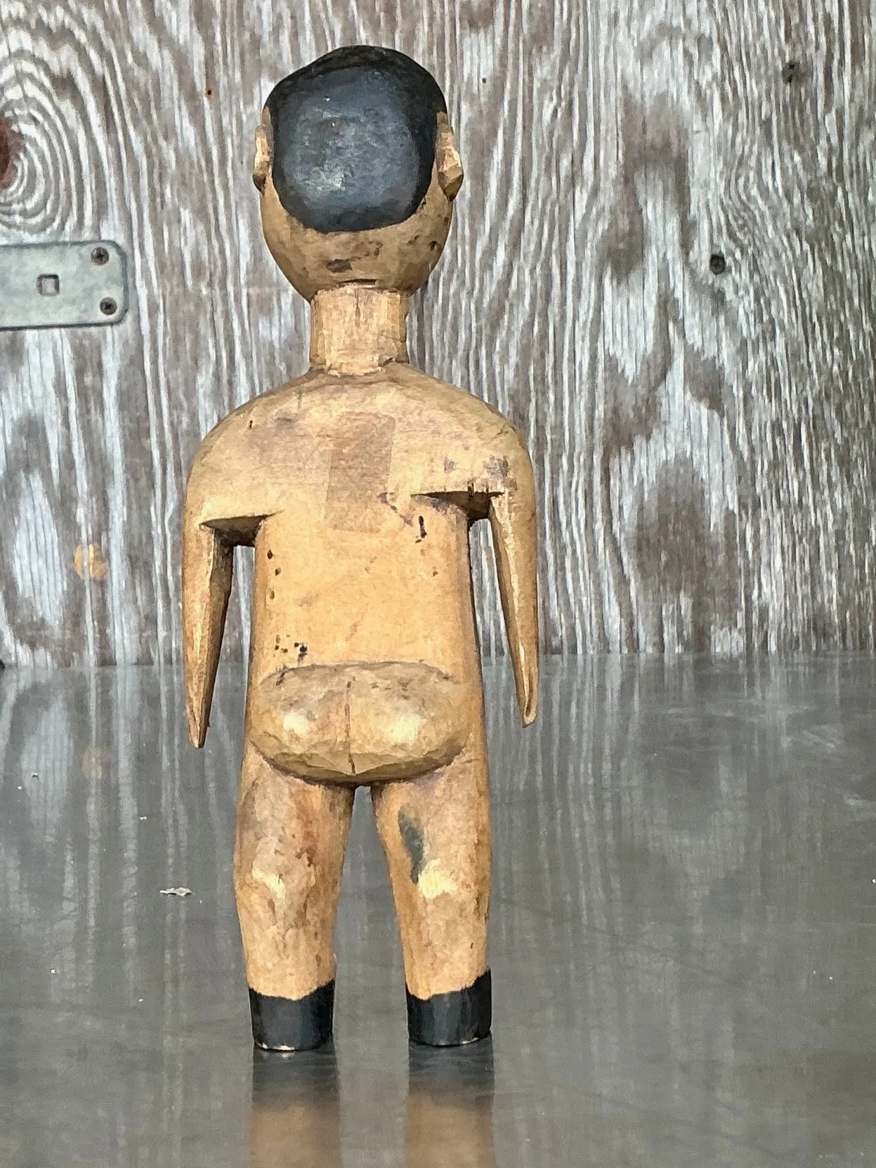 Vintage Primitive Carved Wooden Figure — additional photo 4