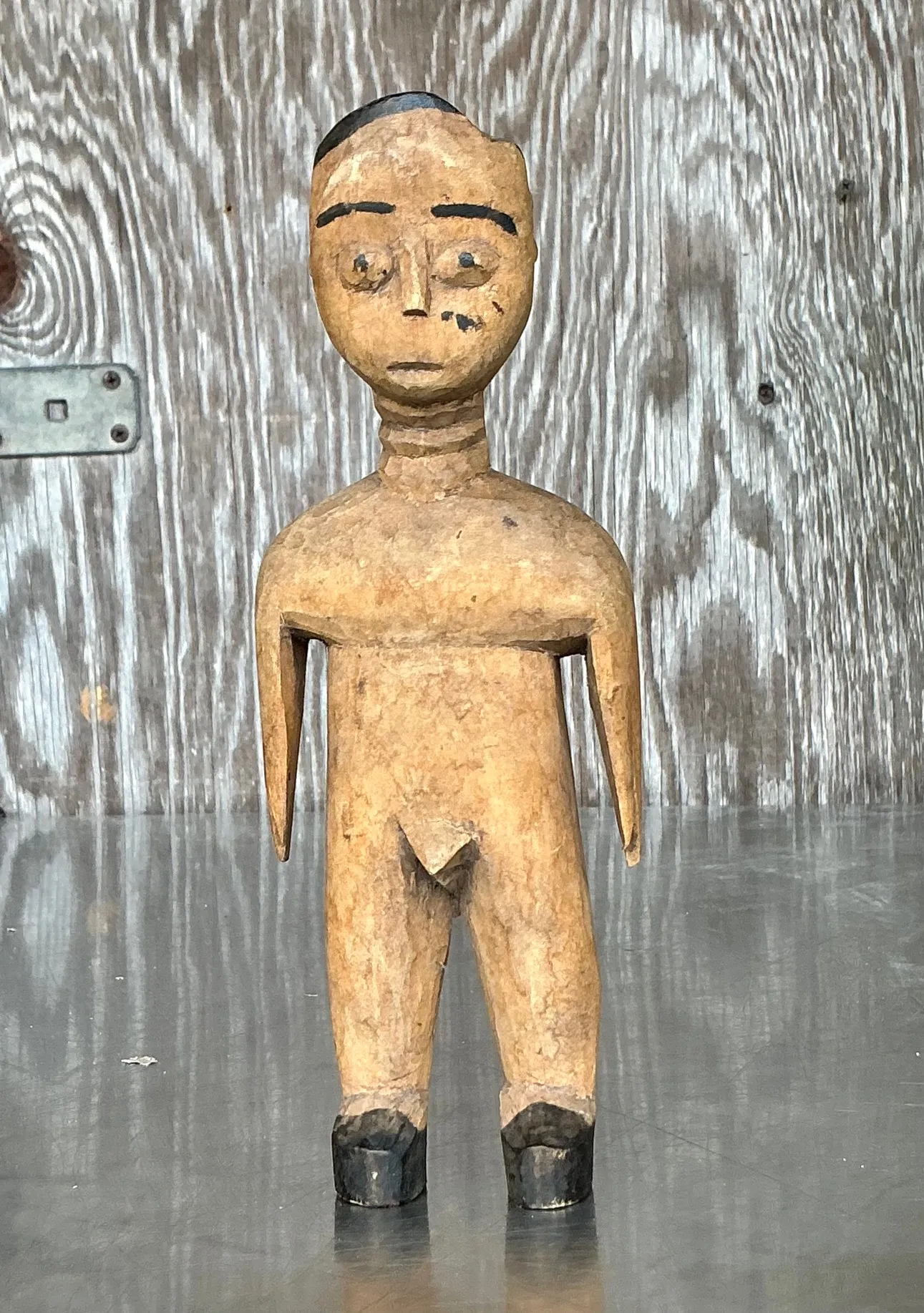 Vintage Primitive Carved Wooden Figure — additional photo 6