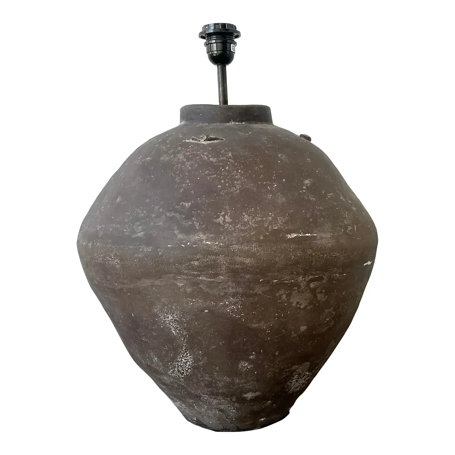 Vintage Primitive Matte Ceramic Lamp — additional photo 1