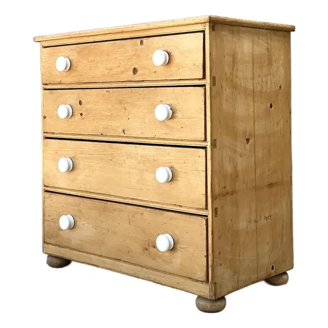 Vintage Primitive Pine Chest of Drawers — additional photo 1