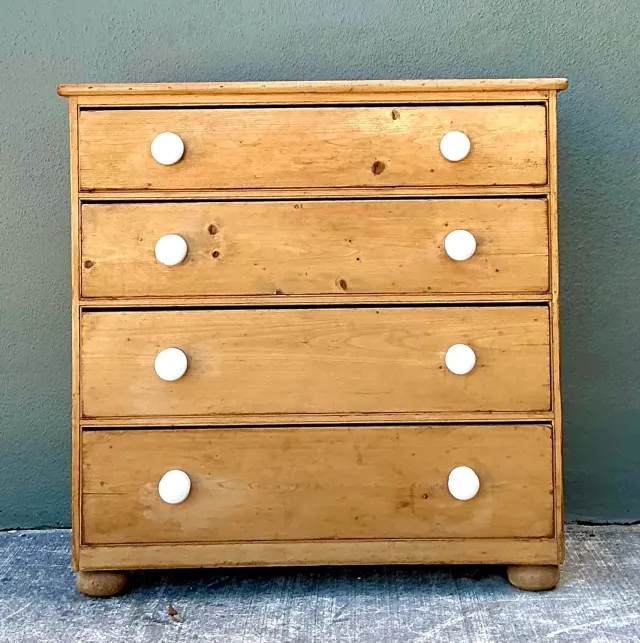 Vintage Primitive Pine Chest of Drawers — additional photo 2