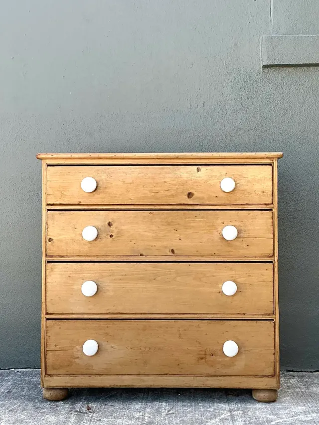 Vintage Primitive Pine Chest of Drawers — additional photo 3
