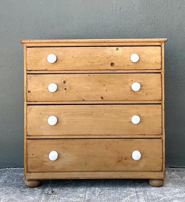 Vintage Primitive Pine Chest of Drawers — additional photo 4