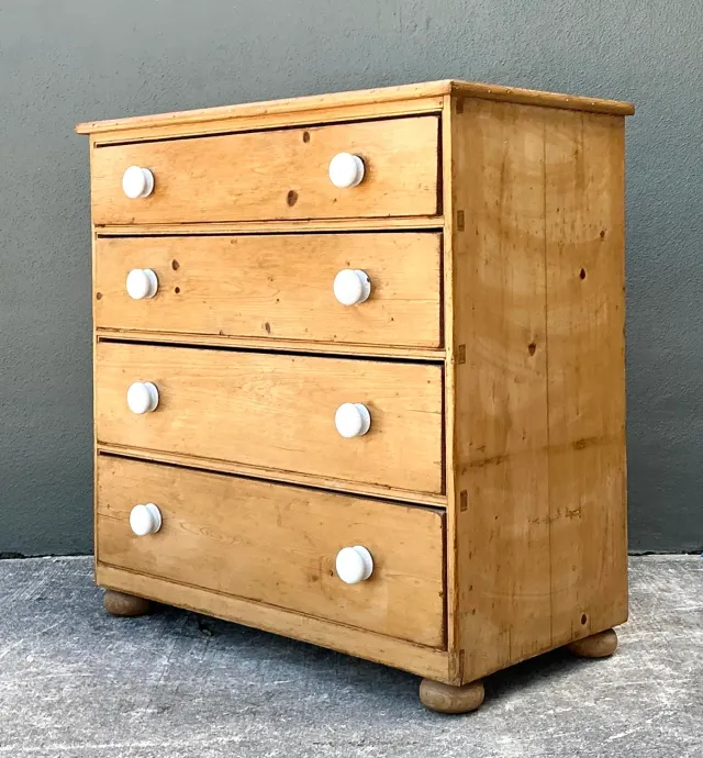 Vintage Primitive Pine Chest of Drawers — additional photo 5