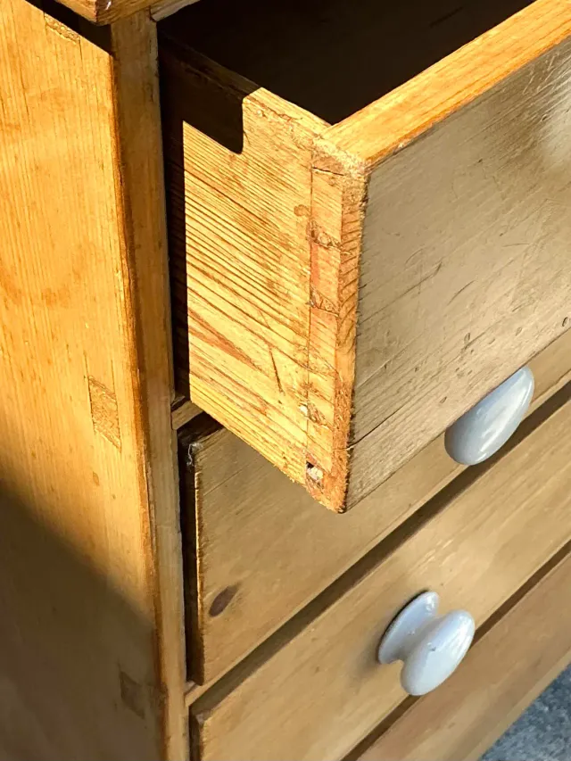 Vintage Primitive Pine Chest of Drawers — additional photo 7
