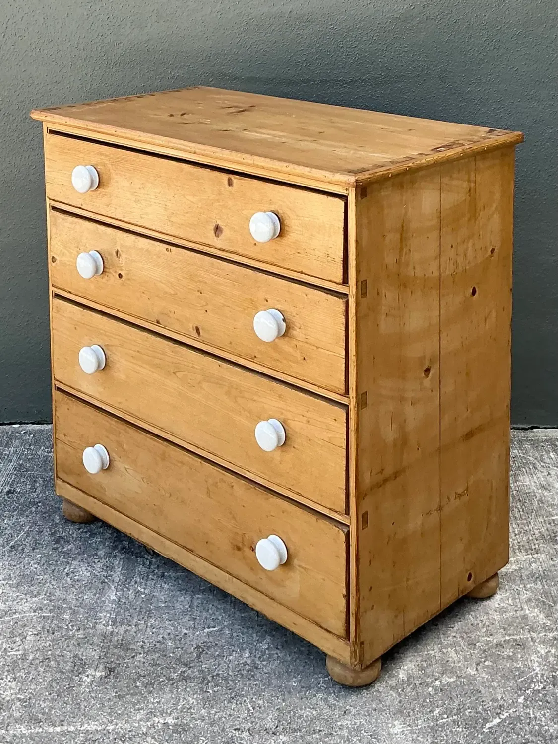 Vintage Primitive Pine Chest of Drawers — additional photo 8