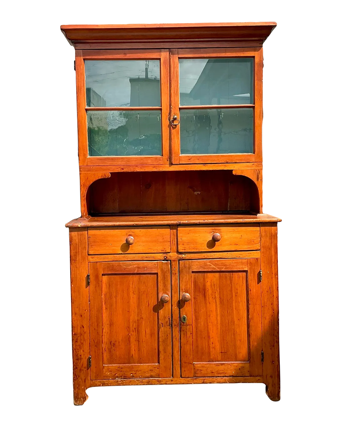 Vintage Primitive Pine Hutch