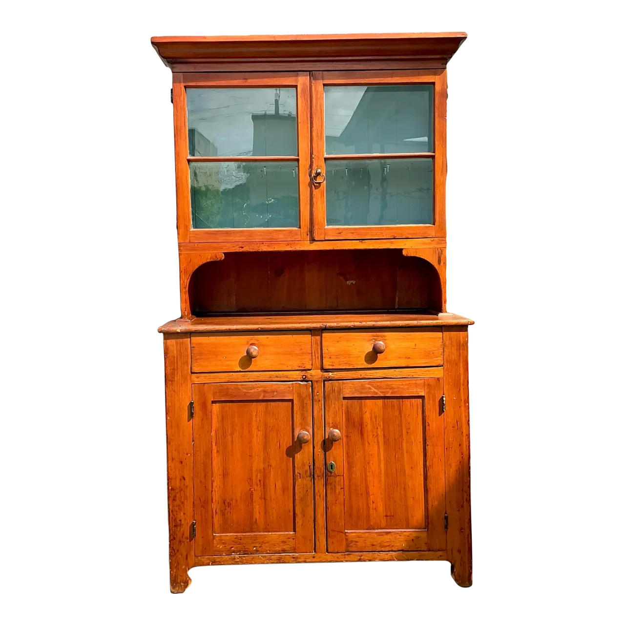 Vintage Primitive Pine Hutch