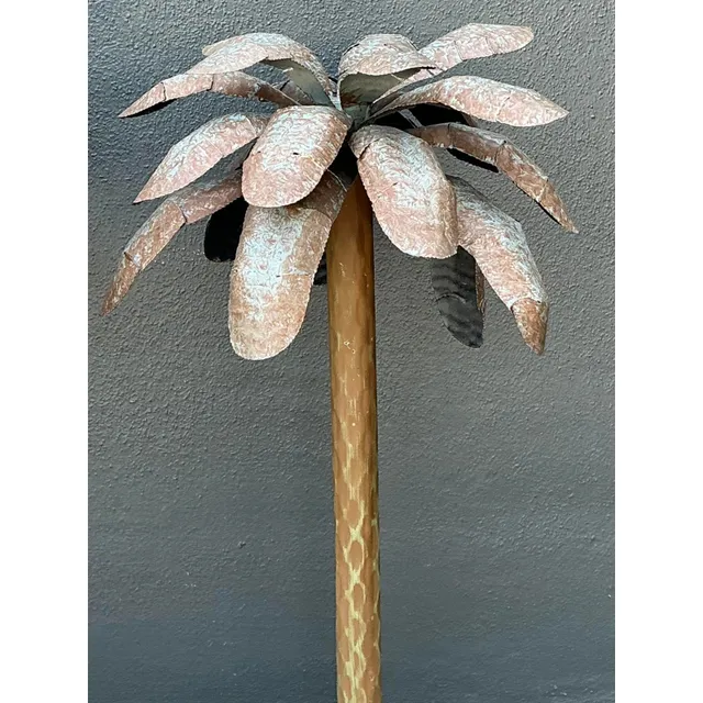Vintage Punch Cut Tole Palm Trees - A Pair — additional photo 3