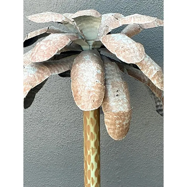 Vintage Punch Cut Tole Palm Trees - A Pair — additional photo 8