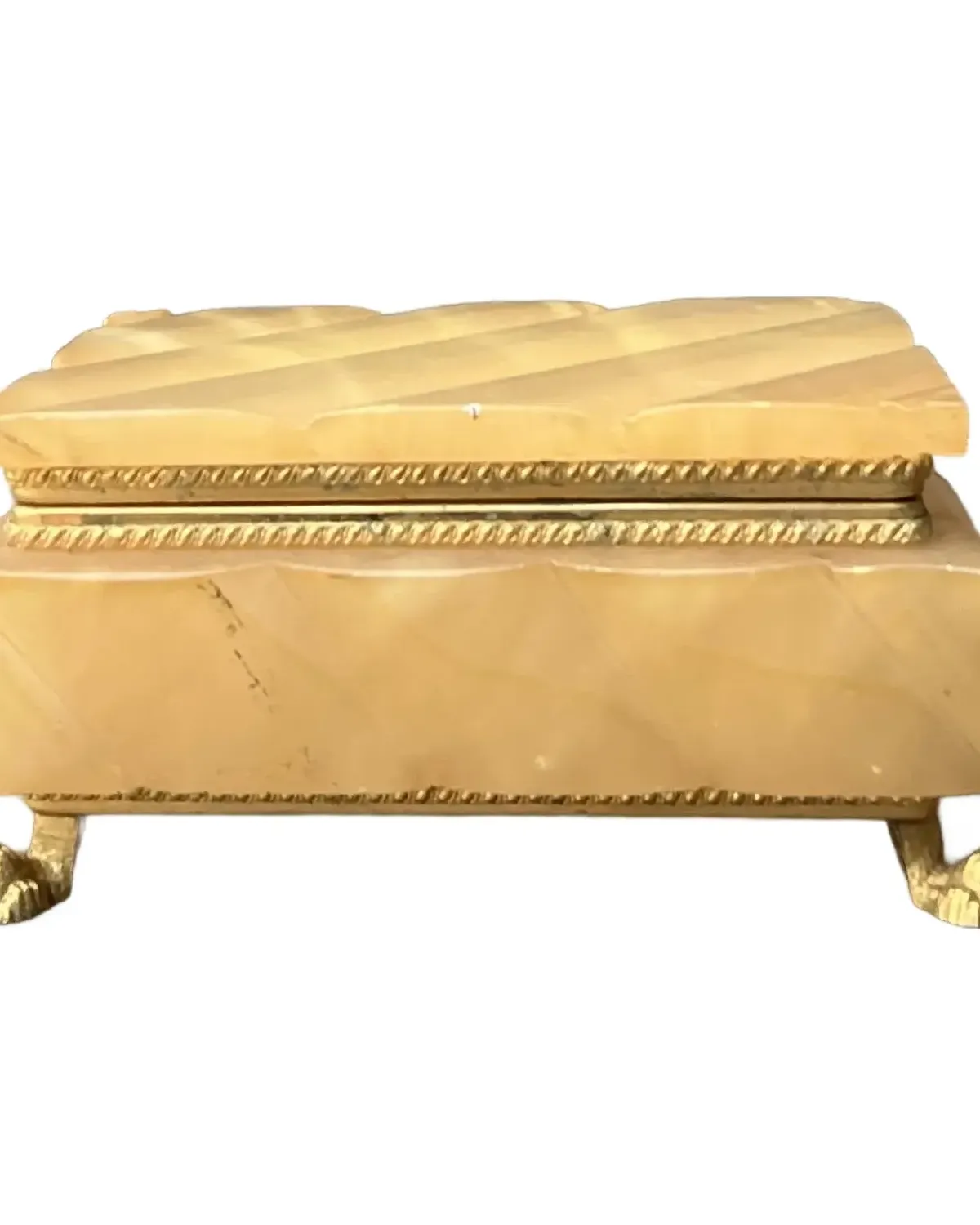 Vintage Quilted Onyx Box