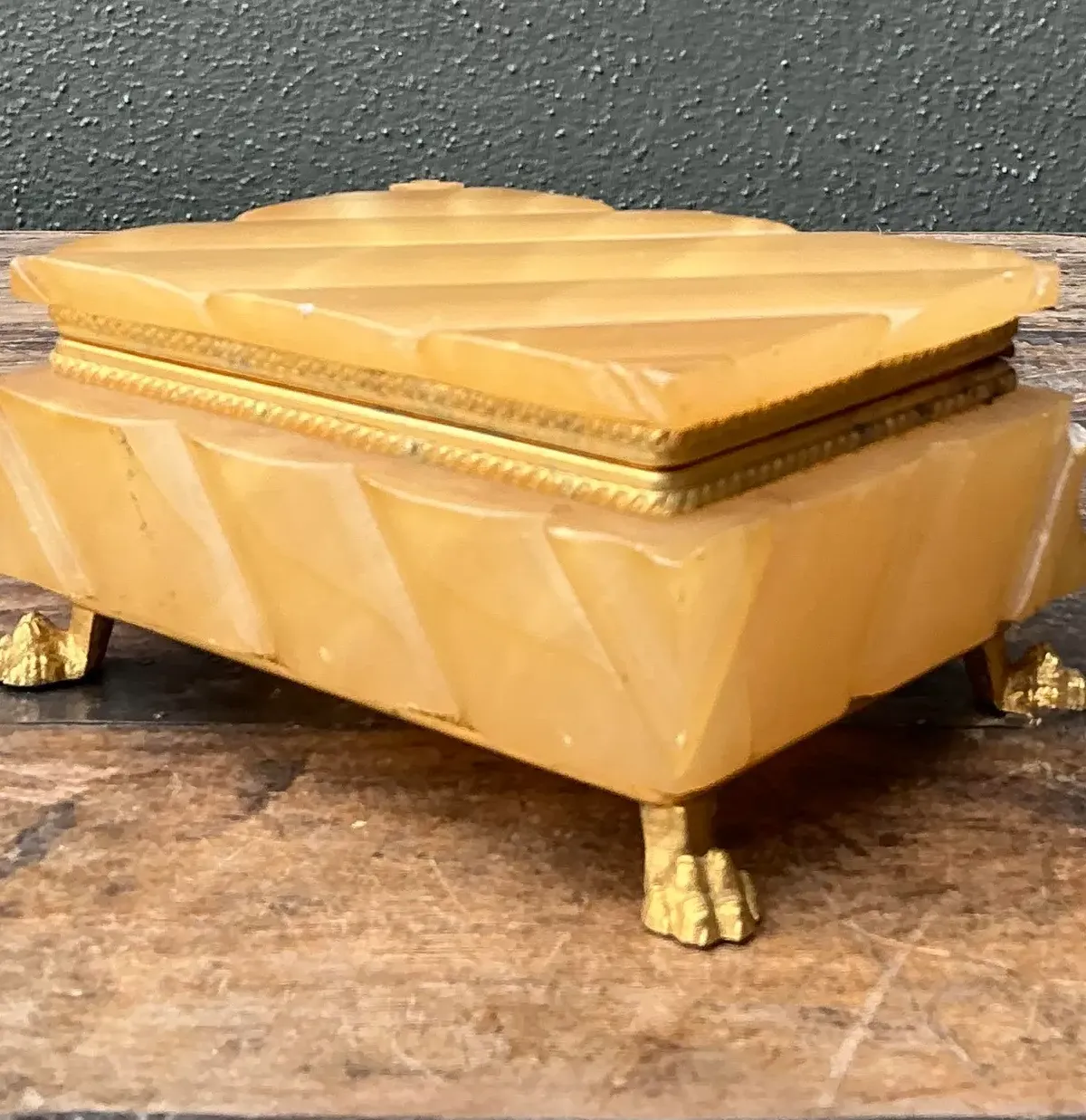 Vintage Quilted Onyx Box — additional photo 1