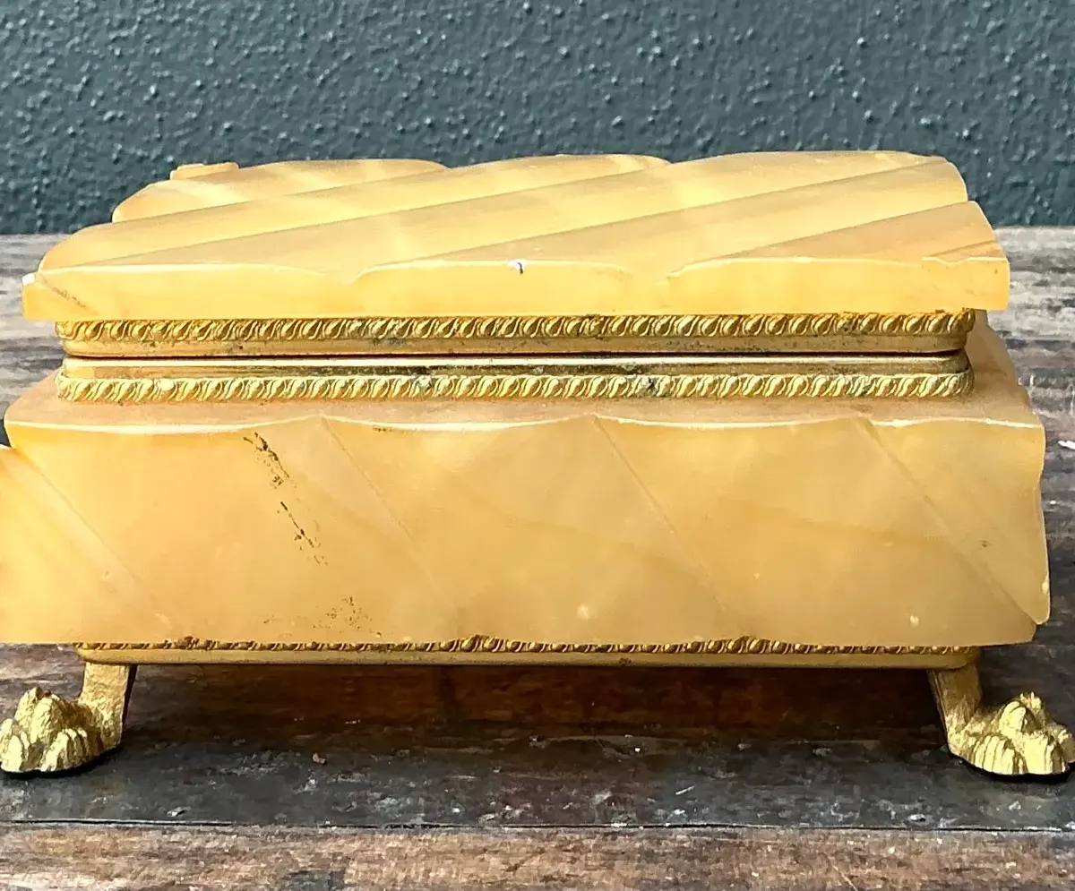 Vintage Quilted Onyx Box — additional photo 4