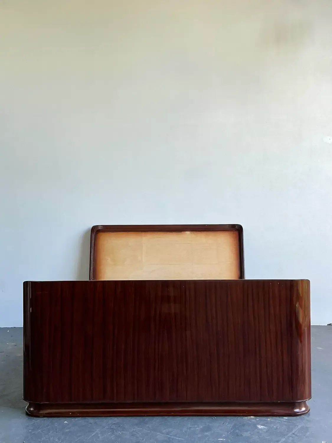 Vintage Ralph Lauren “Metropolis” Queen Sleigh Unfinished Bed — additional photo 3